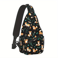 Men's Fox Crossbody Bag Diagonal Shoulder Bag