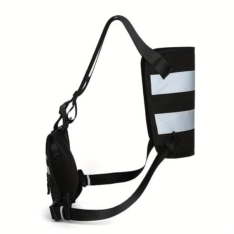 Men's Chest Bag Reflective Night Running Vest Tactical Backpack