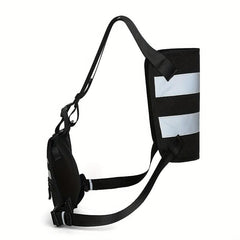 Men's Chest Bag Reflective Night Running Vest Tactical Backpack