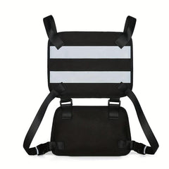 Men's Chest Bag Reflective Night Running Vest Tactical Backpack