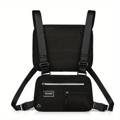 Men's Chest Bag Reflective Night Running Vest Tactical Backpack