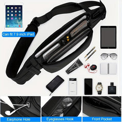 Resilver Men's Crossbody Bag Earphone Hole Waterproof Sling Bag
