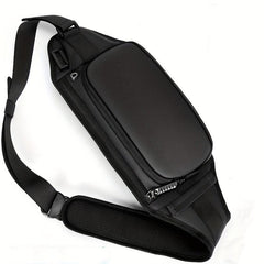 Resilver Men's Crossbody Bag Earphone Hole Waterproof Sling Bag