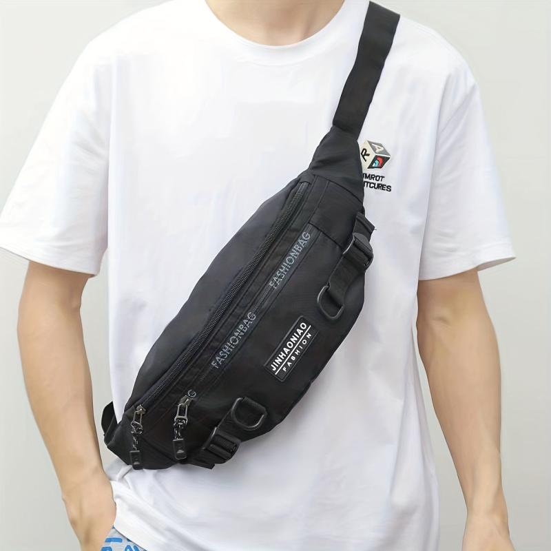 Men's Waist Bag Chest Bag with Adjustable Strap