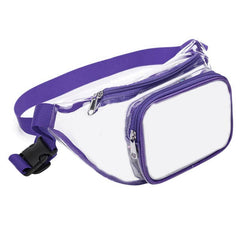 Transparent PVC Waist Bag Unisex Casual Chest Bag Outdoor Sports Fanny Bag