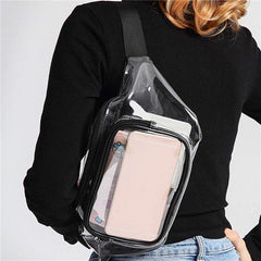Transparent PVC Waist Bag Unisex Casual Chest Bag Outdoor Sports Fanny Bag