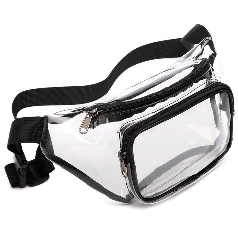 Transparent PVC Waist Bag Unisex Casual Chest Bag Outdoor Sports Fanny Bag