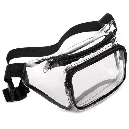 Transparent PVC Waist Bag Unisex Casual Chest Bag Outdoor Sports Fanny Bag