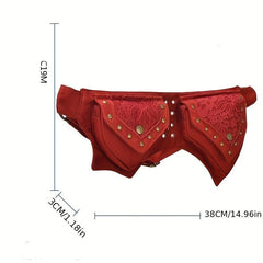 Steampunk Waist Bag Retro Crossbody Bag for Men and Women