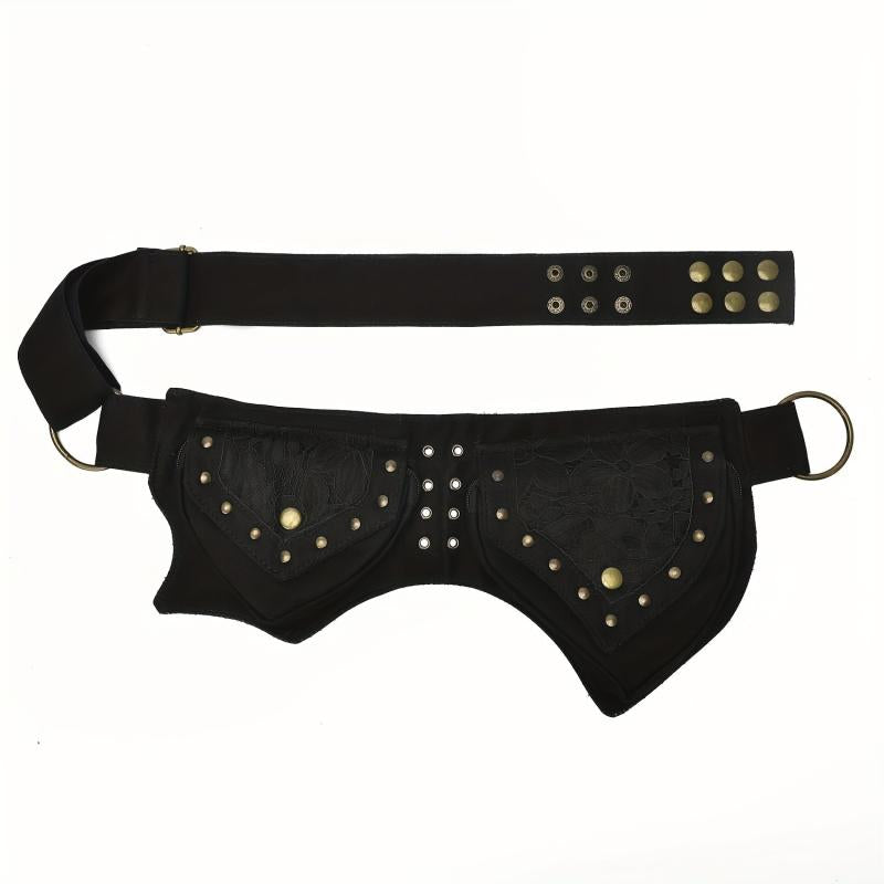 Steampunk Waist Bag Retro Crossbody Bag for Men and Women