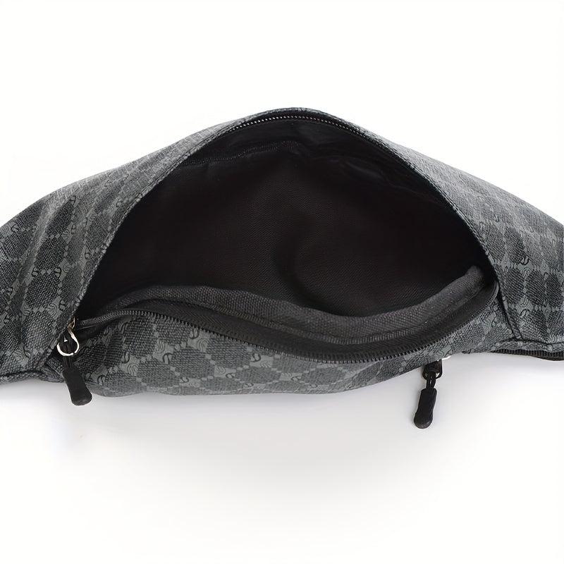 Men's Leather Multifunctional Waist Bag Fanny Pack Messenger Bag
