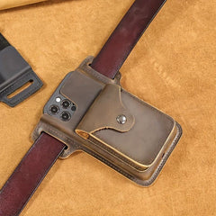 Leather Phone Case Waist Bag for 13 Pro Max 12 Pro Max