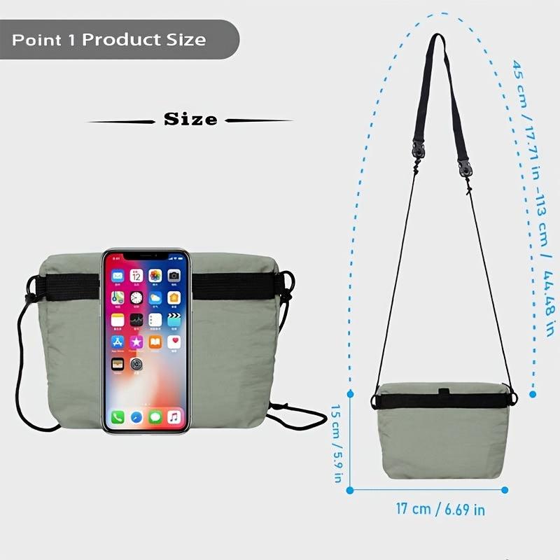 OMOUBOI Small Lightweight Travel Crossbody Bag with Adjustable Strap