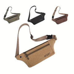 Canvas Sports Pocket Anti-theft Mobile Phone Bag Wallet