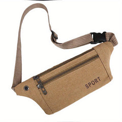 Canvas Sports Pocket Anti-theft Mobile Phone Bag Wallet