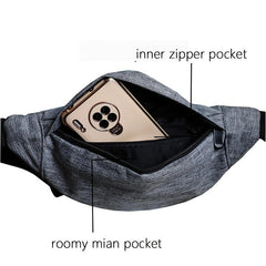 Men's Waist Bag Mobile Phone Key Pocket Sports Chest Bag