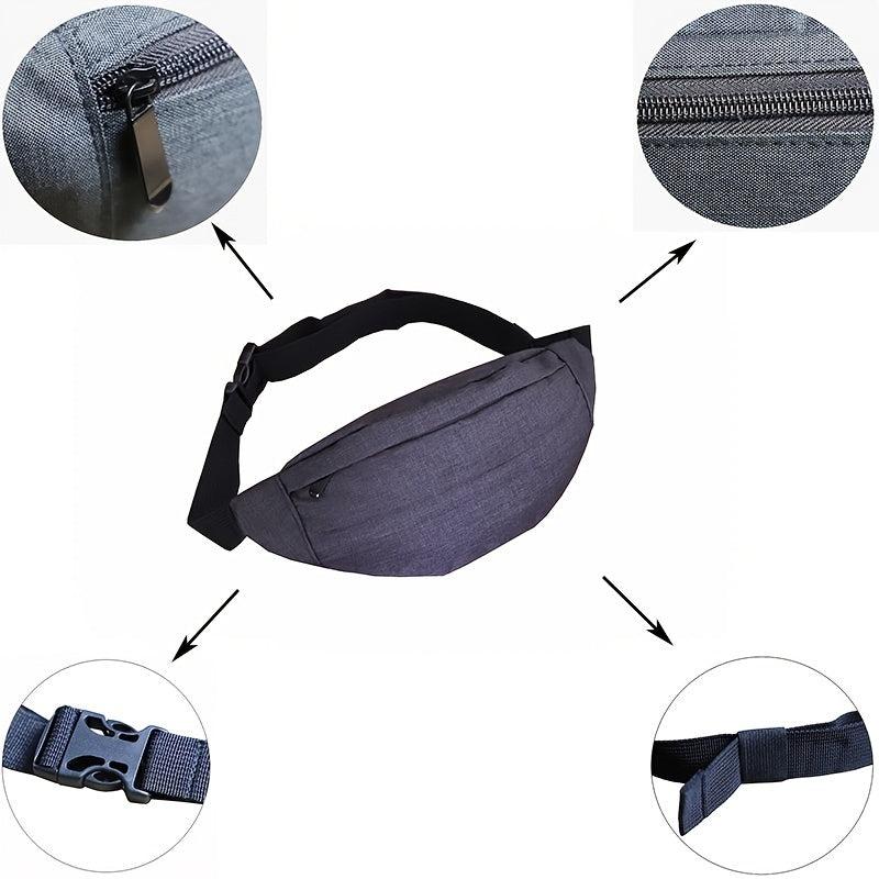 Men's Waist Bag Mobile Phone Key Pocket Sports Chest Bag