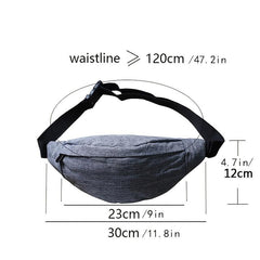 Men's Waist Bag Mobile Phone Key Pocket Sports Chest Bag