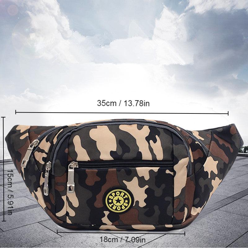 Multifunctional Camo Waist Bag Outdoor Travel Mobile Phone Bag