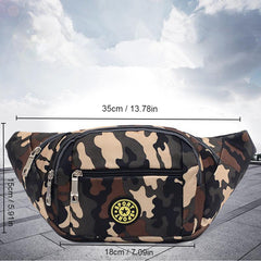 Multifunctional Camo Waist Bag Outdoor Travel Mobile Phone Bag