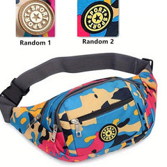 Multifunctional Camo Waist Bag Outdoor Travel Mobile Phone Bag