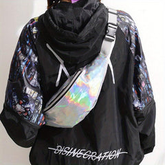 Casual Outdoor Sports Laser Waist Bag Colorful Chest Bag