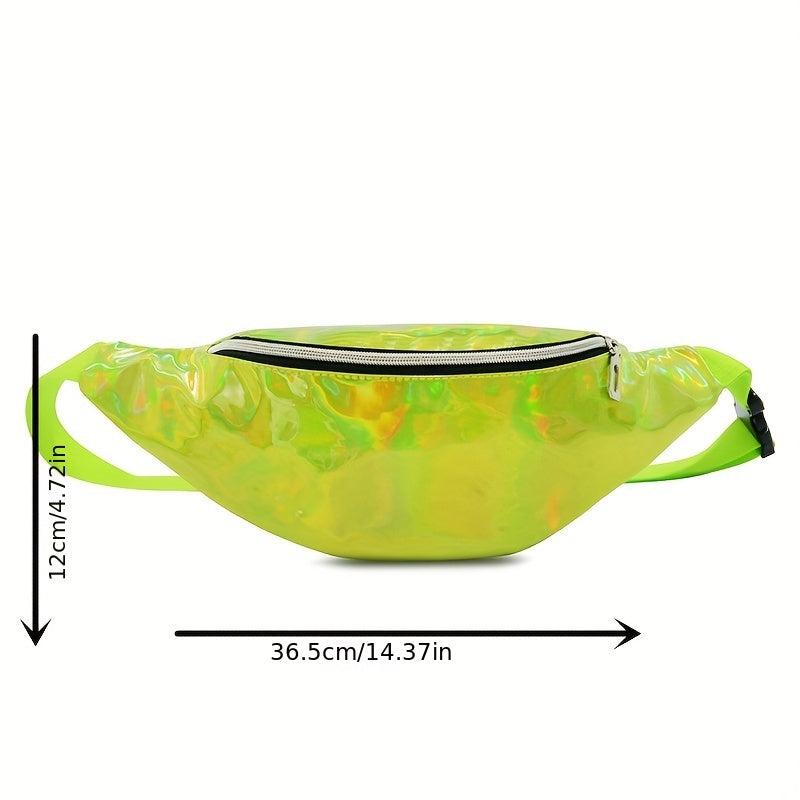 Casual Outdoor Sports Laser Waist Bag Colorful Chest Bag