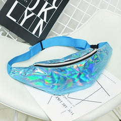 Casual Outdoor Sports Laser Waist Bag Colorful Chest Bag
