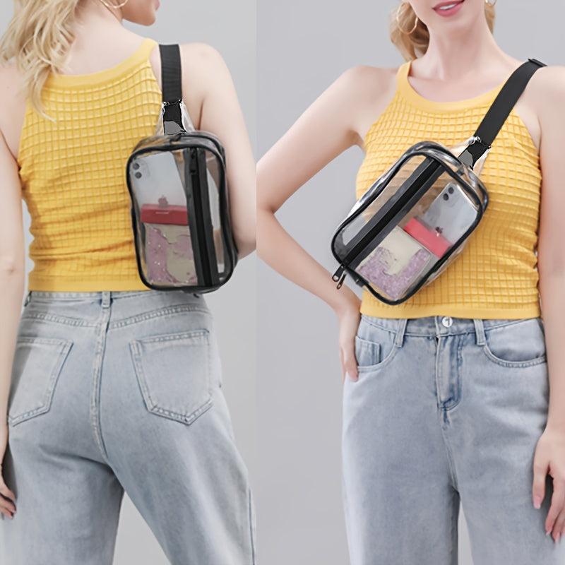Transparent PVC Waist Bag Messenger Bag Waterproof Chest Outdoor Sports Bag