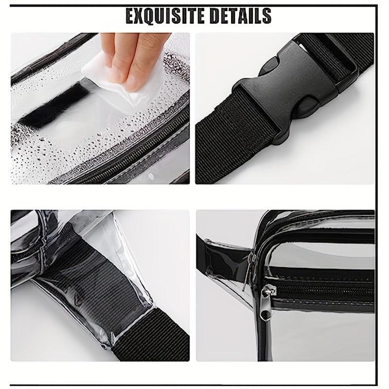 Transparent PVC Waist Bag Messenger Bag Waterproof Chest Outdoor Sports Bag