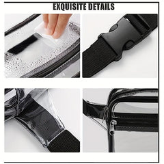 Transparent PVC Waist Bag Messenger Bag Waterproof Chest Outdoor Sports Bag