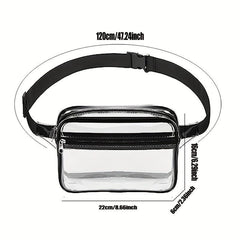 Transparent PVC Waist Bag Messenger Bag Waterproof Chest Outdoor Sports Bag