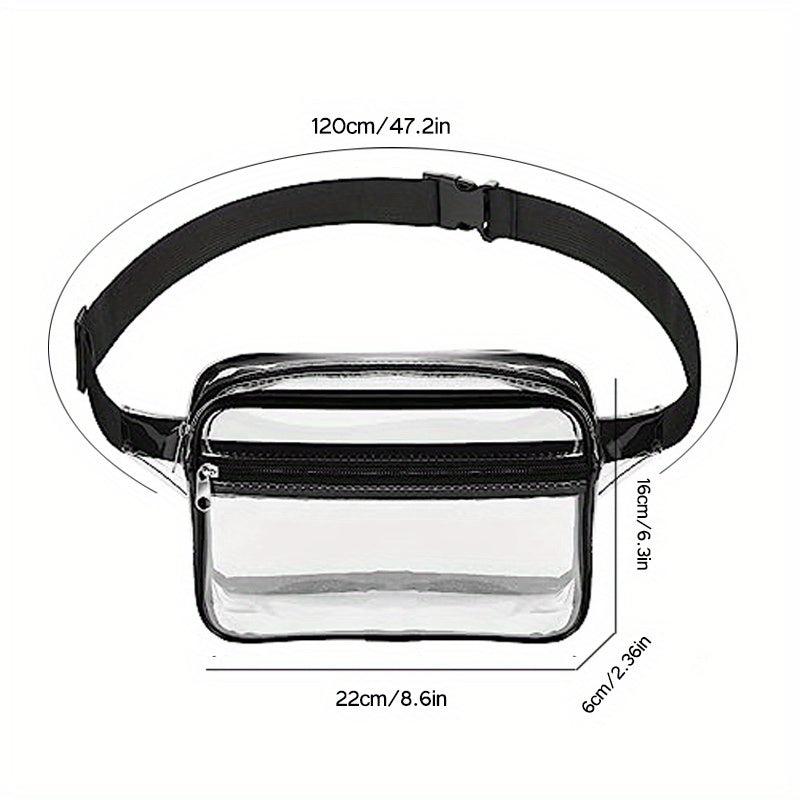 Transparent PVC Waist Bag Messenger Bag Waterproof Chest Outdoor Sports Bag