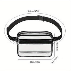 Transparent PVC Waist Bag Messenger Bag Waterproof Chest Outdoor Sports Bag
