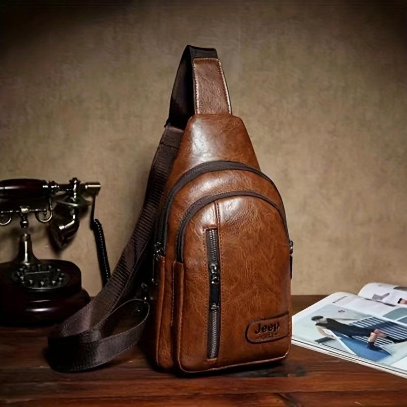 Leather Sling Bag Outdoor Sports Travel