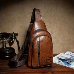 Leather Sling Bag Outdoor Sports Travel