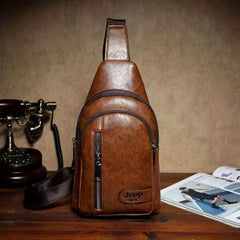 Leather Sling Bag Outdoor Sports Travel