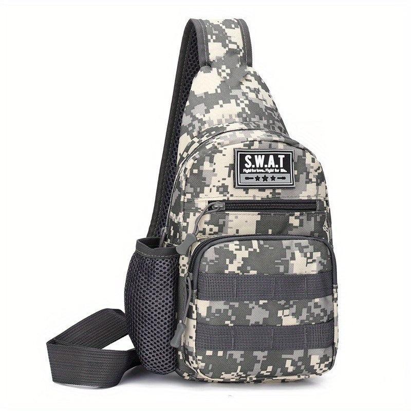 Men's Camo Shoulder Bag for Outdoor Sports