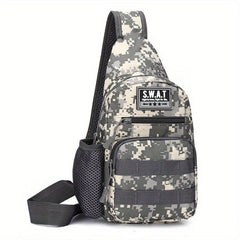Men's Camo Shoulder Bag for Outdoor Sports