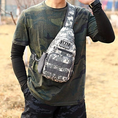 Men's Camo Shoulder Bag for Outdoor Sports