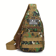 Men's Camo Shoulder Bag for Outdoor Sports