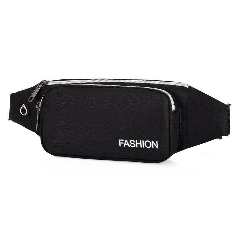 Men's Waterproof Waist Bag with Earphone Hole for Running Hiking