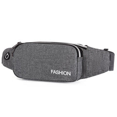 Men's Waterproof Waist Bag with Earphone Hole for Running Hiking