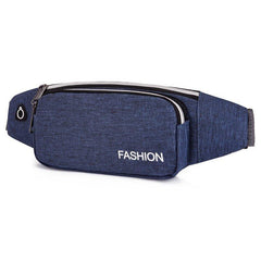 Men's Waterproof Waist Bag with Earphone Hole for Running Hiking