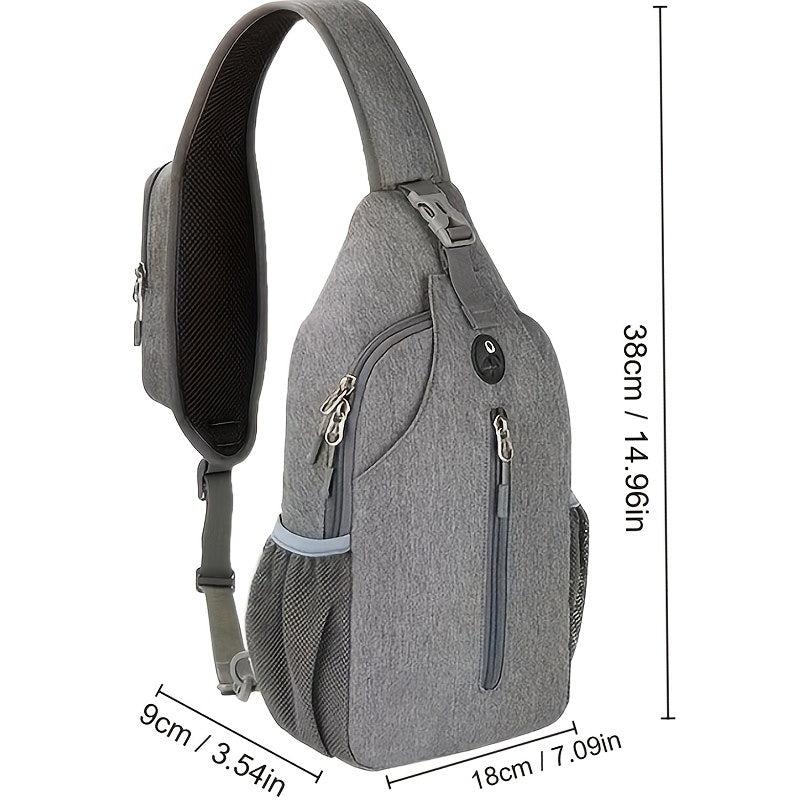 Men's Outdoor Chest Bag Shoulder Bag for Sports Travel Wear-resistant Waterproof