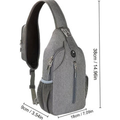 Men's Outdoor Chest Bag Shoulder Bag for Sports Travel Wear-resistant Waterproof