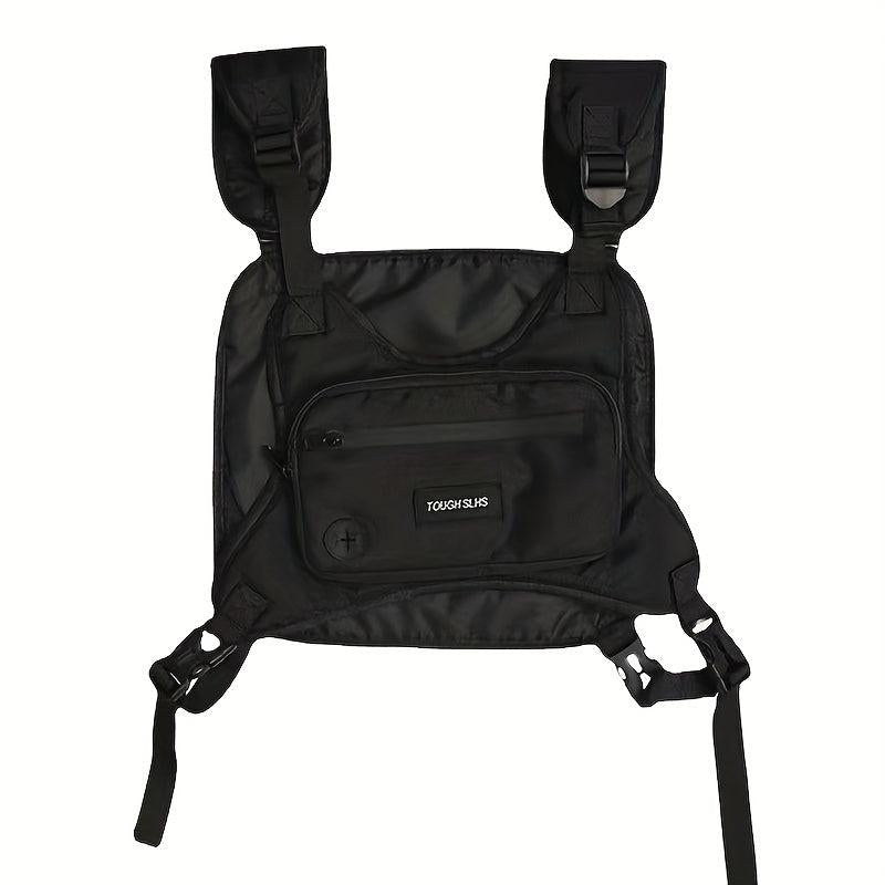 Men's Streetwear Waistcoat Hip Hop Chest Rig Vest Bag