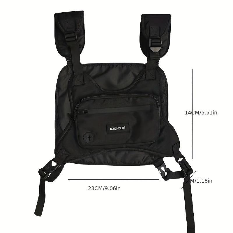 Men's Streetwear Waistcoat Hip Hop Chest Rig Vest Bag