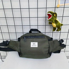 Nylon Canvas Crossbody Chest Bag Waist Bag Multifunctional Sling Bag