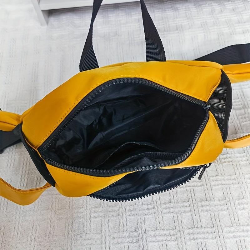 Nylon Canvas Crossbody Chest Bag Waist Bag Multifunctional Sling Bag